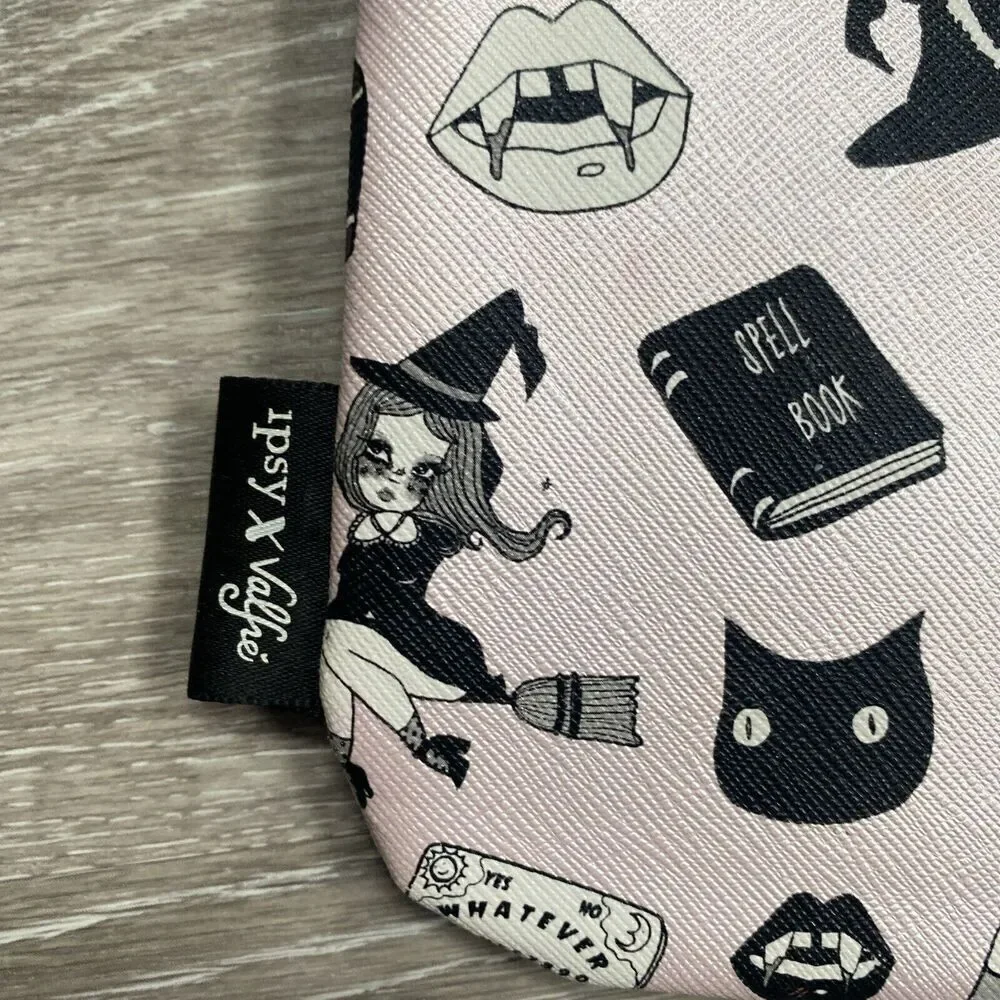 Ipsy x Valfie Makeup Bag October 2016 Black Magic Witch Halloween Glam Zip